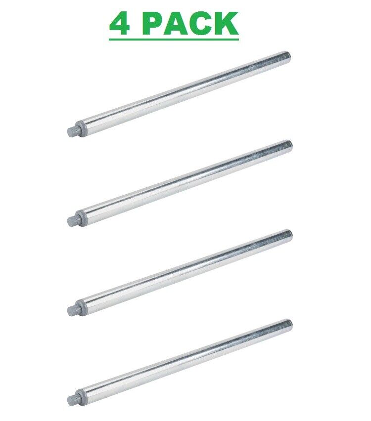 (4-PACK) Replacement 32 1/4 in. Steel Leg for Work Tables Galvanized Legs