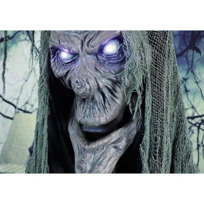 6.5 Ft. Animatronic Haunted Talking Tree Halloween Prop, Moving Mouth for Indoor