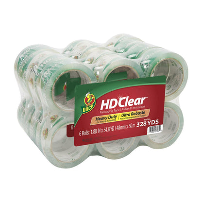 HD Clear 1.88 In. x 54.6 Yd. Packing Tape, Clear, 24-Count UV Resistant NEW