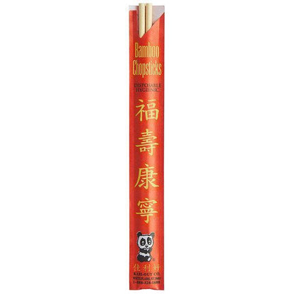 (1000 Pack) 9" Long Kari-Out Disposable Chinese Bamboo Chopsticks Food Bulk Wood