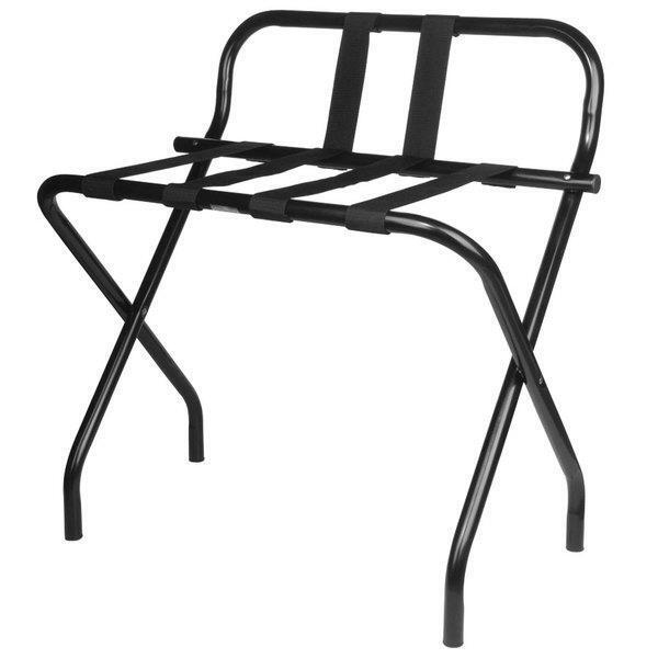 Lancaster Table Seating Folding Portable Hotel Metal Luggage Rack with Guard