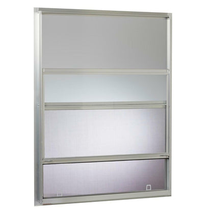 Mobile Home Single Hung Aluminum Window Silver Lightweight Insect Screen