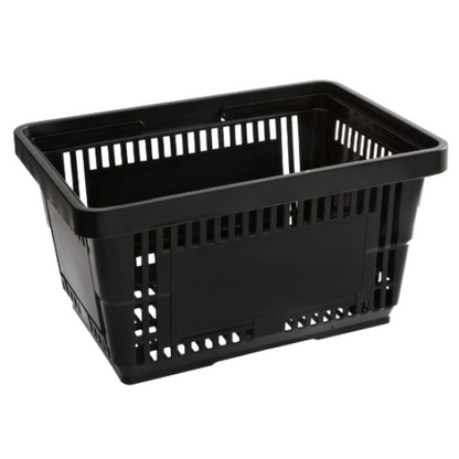 12 PACK Black Plastic Grocery Convenience Store Shopping Baskets Retail Tote