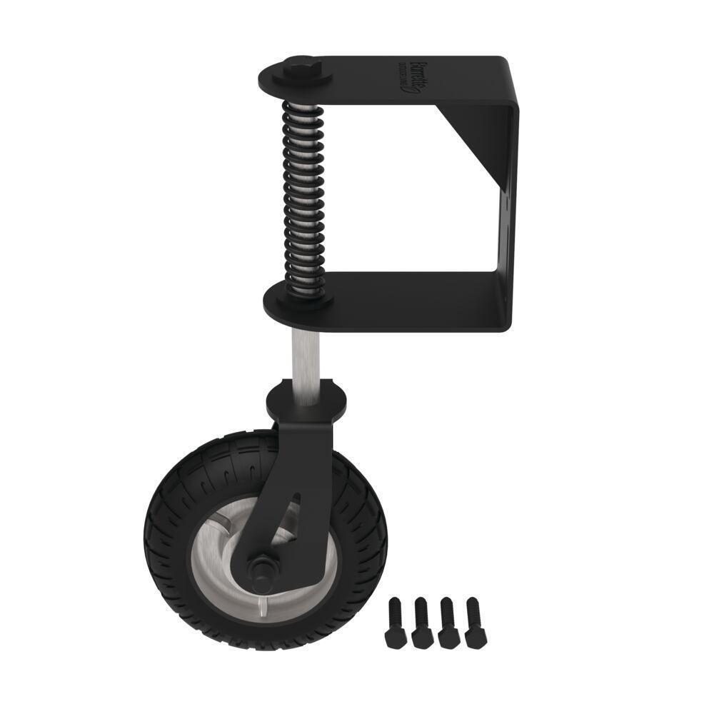 Heavy-duty Gate Wheel | Steel Spring Loaded Hardware Fence Swivel Caster Heavy