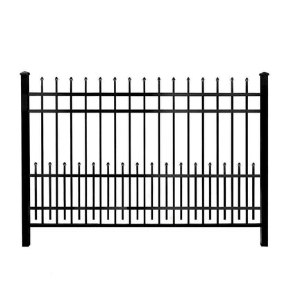 3/4 in. x 2 ft. x 6 ft. Black Aluminum Fence Puppy Guard Add-on Panel for Pack