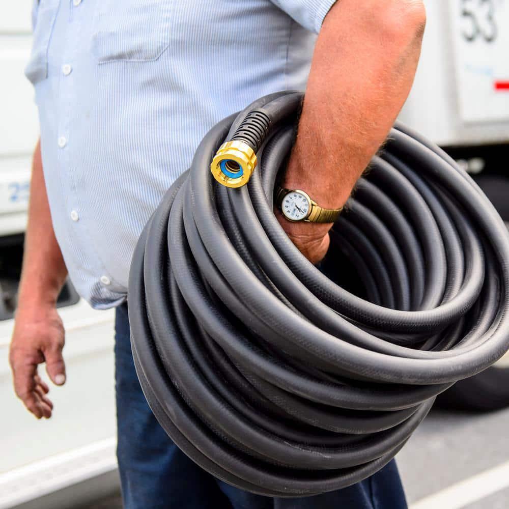 Maxlite 3/4 In. X 50 Ft. Heavy-Duty Premium Rubber plus Water Hose