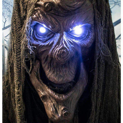 6.5 Ft. Animatronic Haunted Talking Tree Halloween Prop, Moving Mouth for Indoor