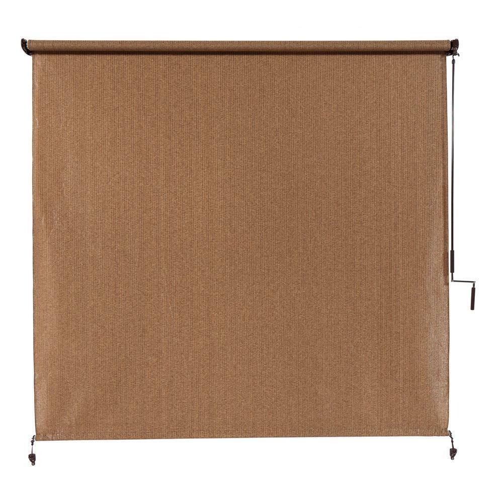 Outdoor 96" x 96" Roll-Up Shade Patio Porch Hanging Window Blinds Sun Protection