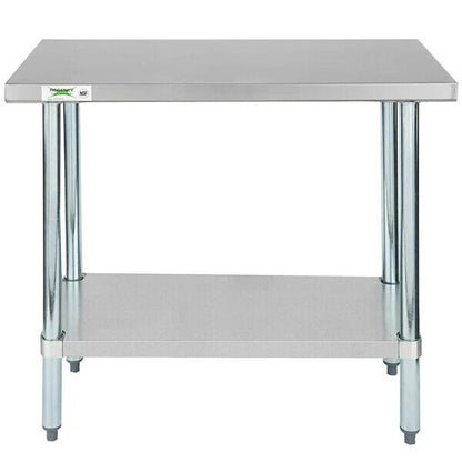 18 X 36 Stainless Steel Work Prep Table Commercial Restaurant Food Undershelf