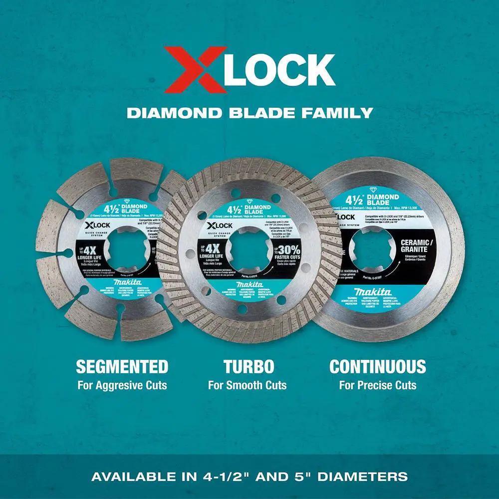 X-lock 4-1/2 In. Diamond Blade Variety Pack For Masonry Cutting (3-pieces)