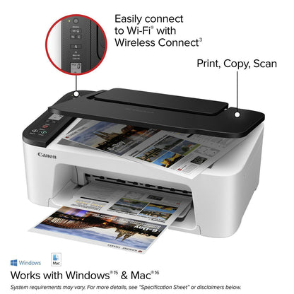 Canon PIXMA TS3522 All-in-One Inkjet Wireless Scanner Printer with Ink included