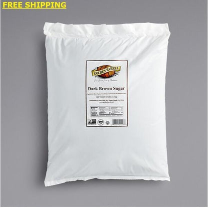 25 lb. Bulk Wholesale Dark Brown Sugar Restaurant Cooking Baking