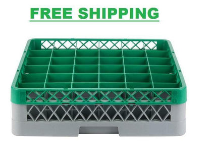 Commercial Dishwasher Machine 36 Cup Glass Tray Rack 1 Extender Dishwashing