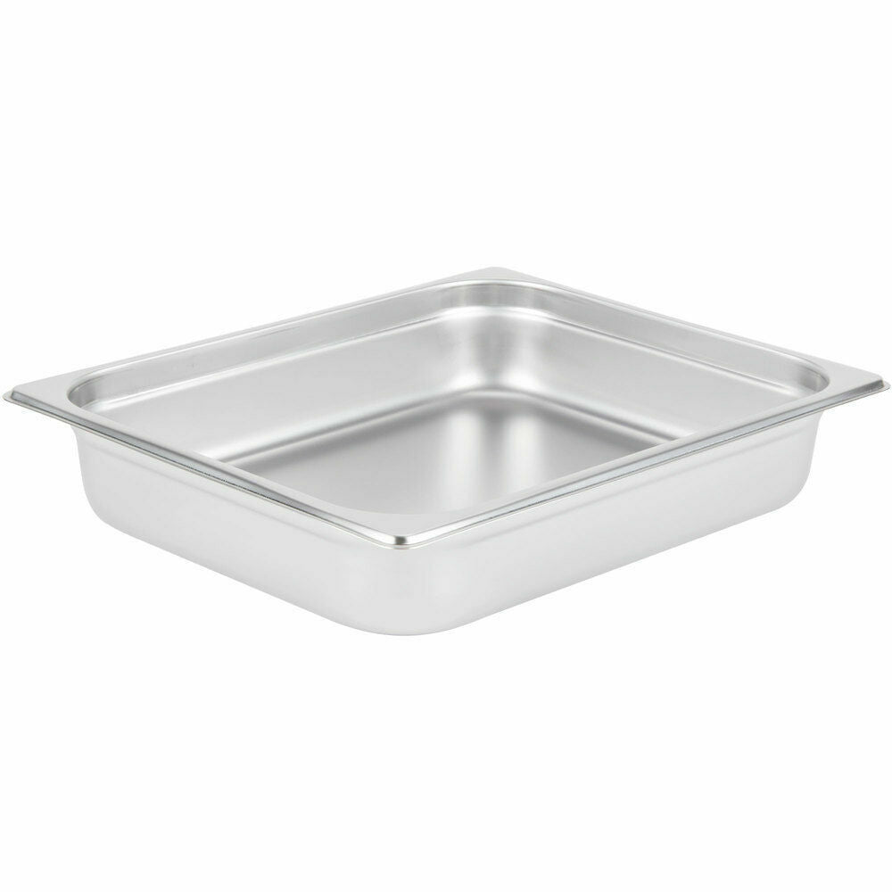 12 PACK Half Size Stainless Steel 2 1/2" Deep Steam Prep Table Chafing Dish Pan