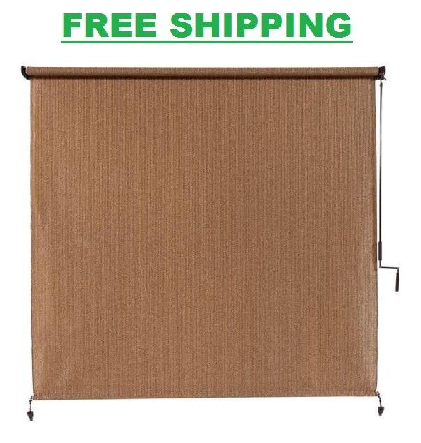 Outdoor 96" x 96" Roll-Up Shade Patio Porch Hanging Window Blinds Sun Protection