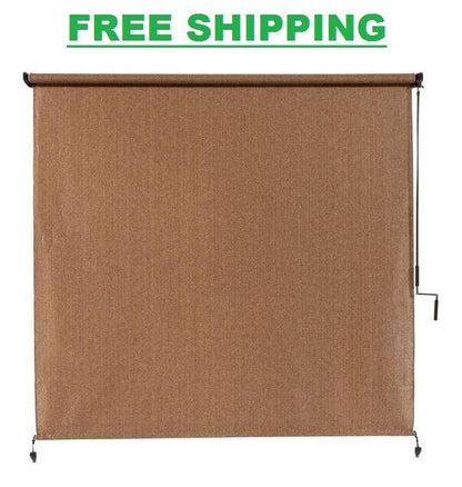 Outdoor 96" x 96" Roll-Up Shade Patio Porch Hanging Window Blinds Sun Protection