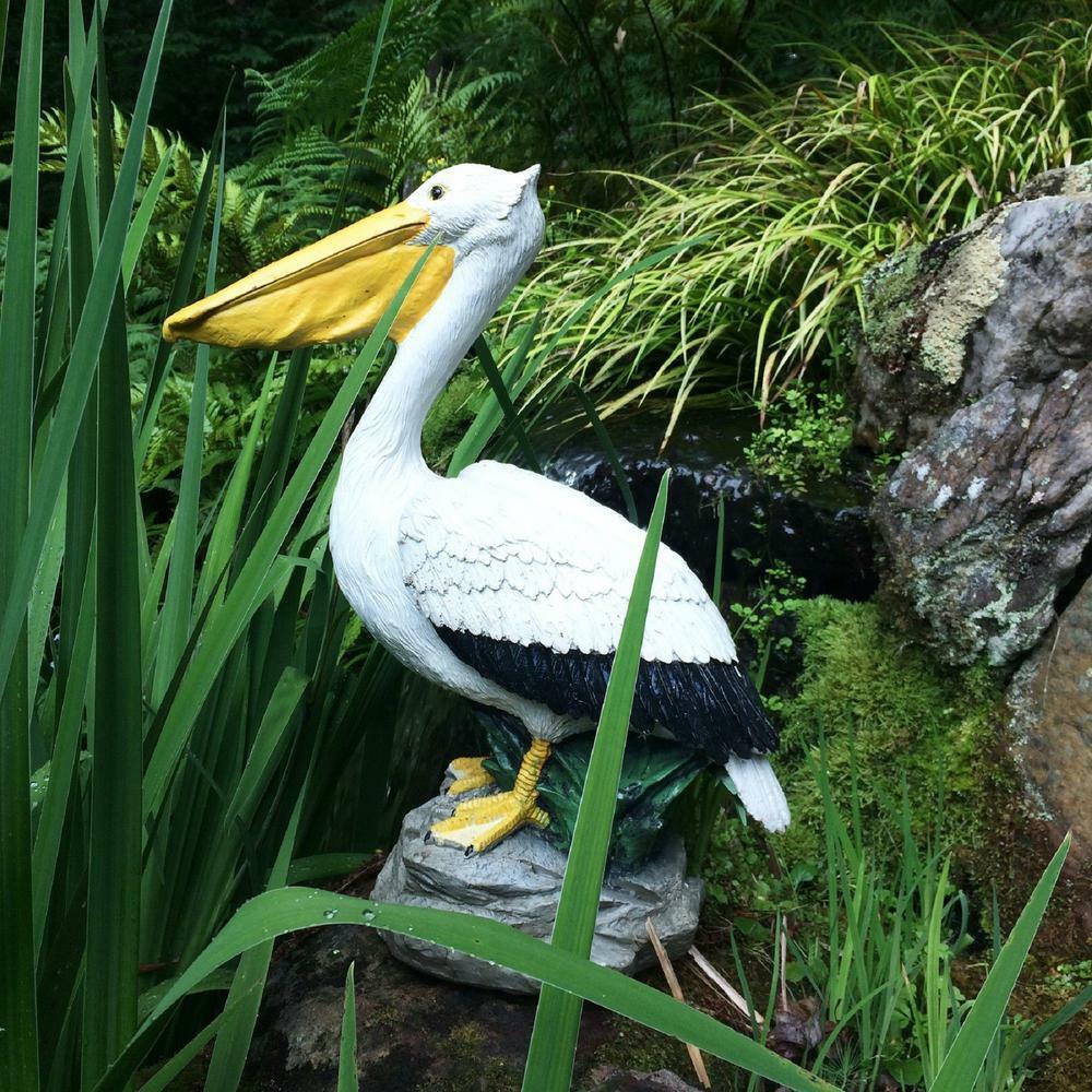 HOMESTYLES Pelican Statue 20 inch Beach Collectible Free Standing Outdoor Resin