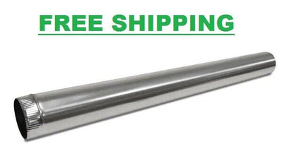 Round Metal Duct Pipe 10 in x 5 ft. Heating Cooling HVAC Crimped Galvanized Stee