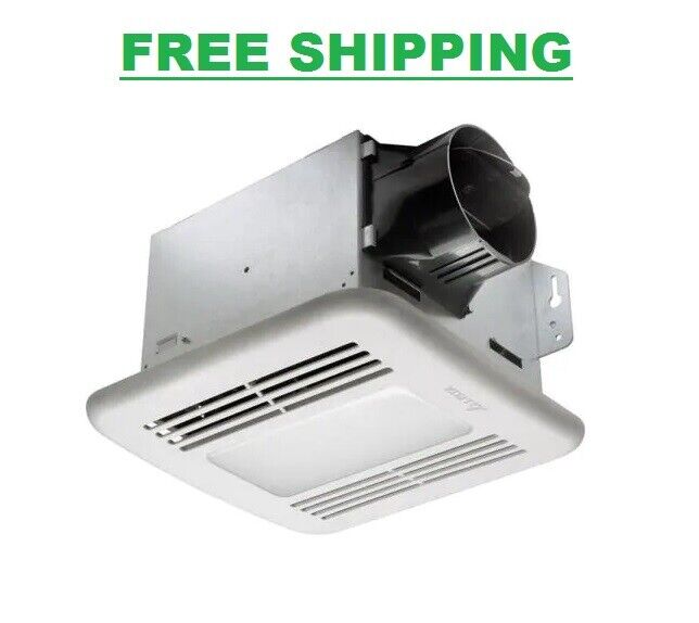 Delta Exhaust Bath Fan LED Light Vent Breez GreenBuilder Series 80 CFM Ceiling