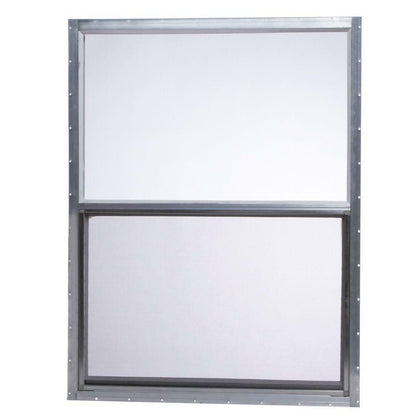 Mobile Home Single Hung Aluminum Window Silver Lightweight Insect Screen