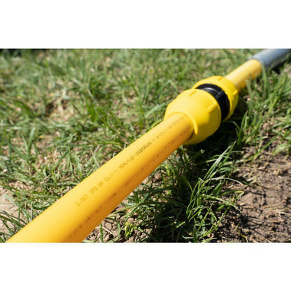 Home Flex Gas Pipe 1 1/4 Inch IPS X 100 Ft DR 11 Underground Yellow Polyethylene