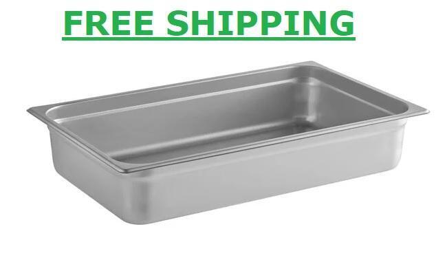 Commercial Kitchen Full-Size 4" Deep Stainless Steel Steam Prep Table Food Pan