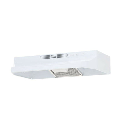 Ductless Under Cabinet Range Hood Incandescent Light 30 Inch 2 Fan Speed White