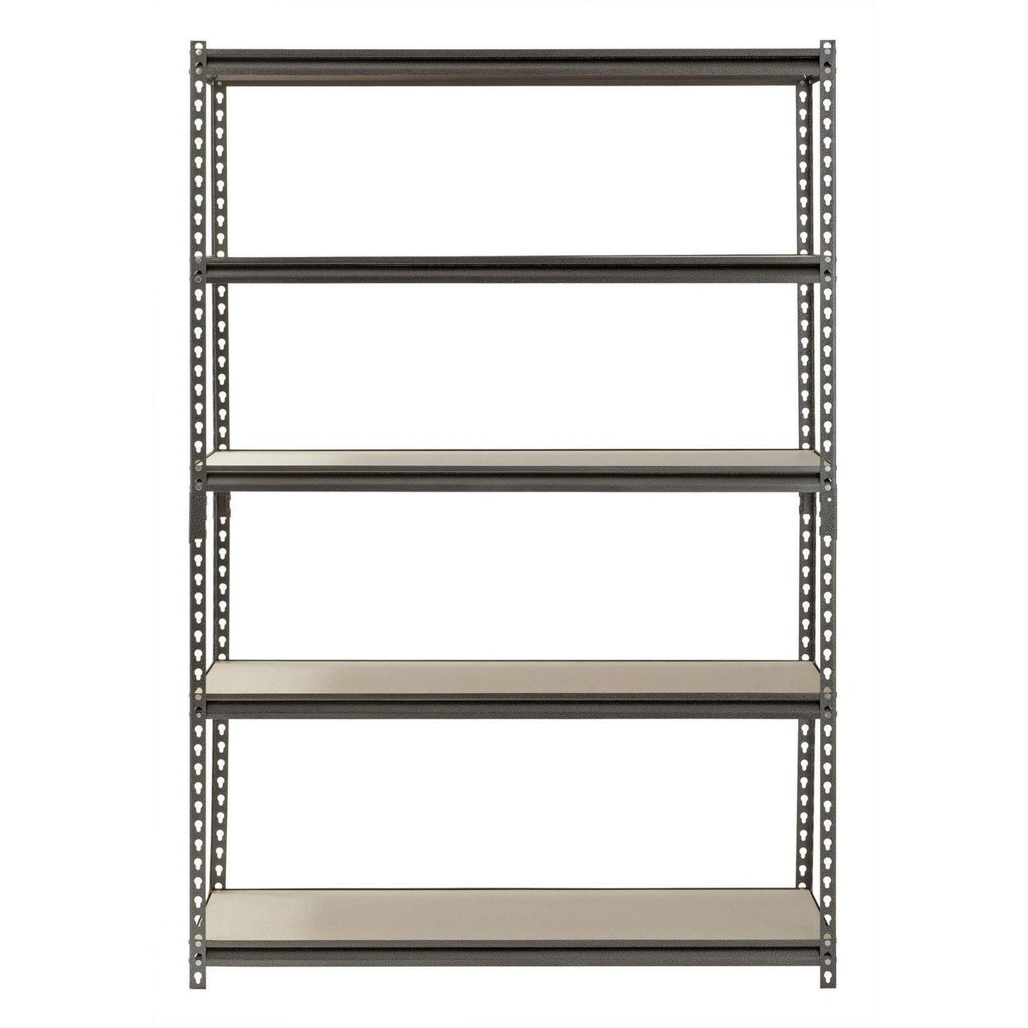 5 Shelf Heavy Duty Metal Muscle Rack Garage Shelving Storage 48"W x 18"D x 72"H