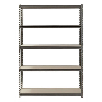 5 Shelf Heavy Duty Metal Muscle Rack Garage Shelving Storage 48"W x 18"D x 72"H