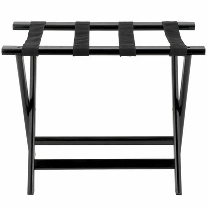 3 PACK Luggage Suitcase Rack Wood Folding Hotel Shelf Stand Tray Cart Black