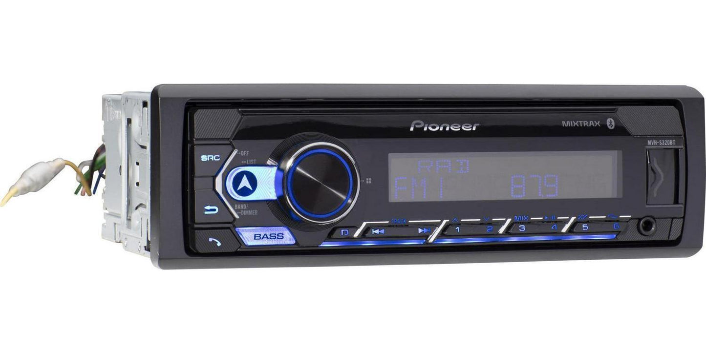 PIONEER MVH-S320BT 6 touch Single Din Car Stereo USB Bluetooth Radio Smart Sync