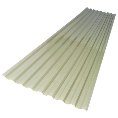 Polycarbonate Roof Panel Corrugated 26 in. x 6 ft. Misty Green Rot Resistant