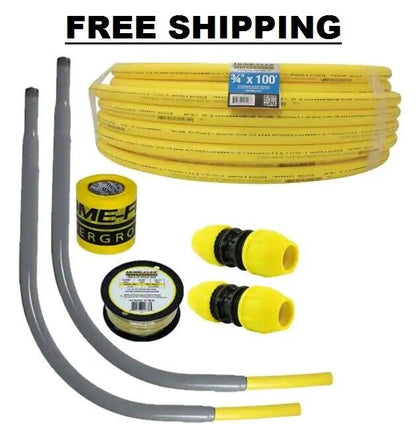 Underground IPS Install Kit 100ft Pipe Natural Gas Liquid Propane Flexible