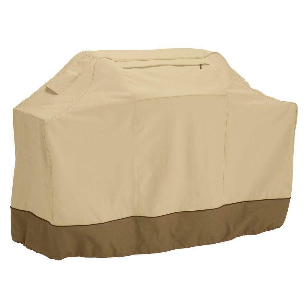 Extra Large Veranda 80L x 26D x 51H BBQ Grill Cover in Pebble Weather Resistant