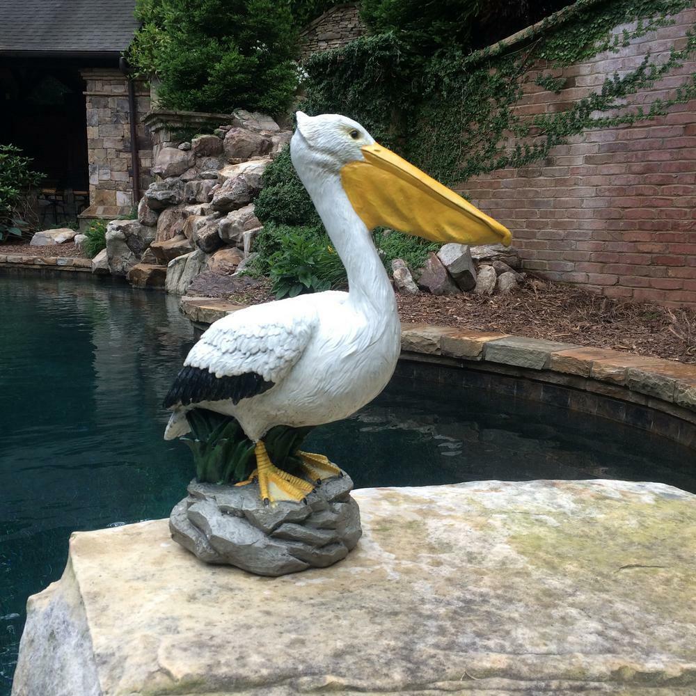 HOMESTYLES Pelican Statue 20 inch Beach Collectible Free Standing Outdoor Resin