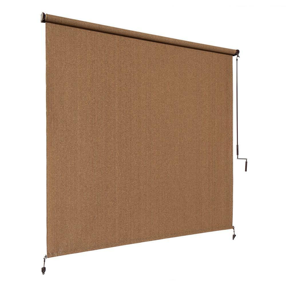 Outdoor 96" x 96" Roll-Up Shade Patio Porch Hanging Window Blinds Sun Protection