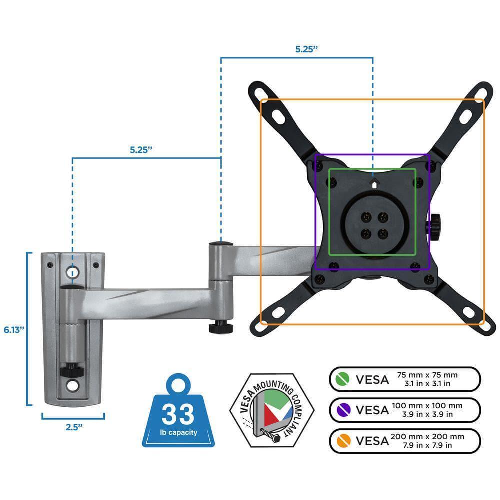 Full Motion RV and Trailer TV Mount for 22 in. to 42 in. Screen Size