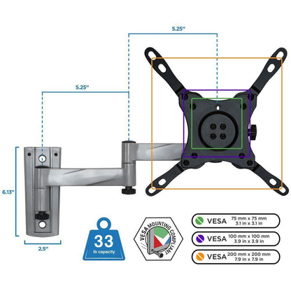 Full Motion RV and Trailer TV Mount for 22 in. to 42 in. Screen Size