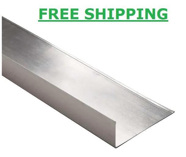 Rain Diverter Drip Edge Flashing Aluminum 7.5" x 2.625" x 5 ft Resists Corrosion