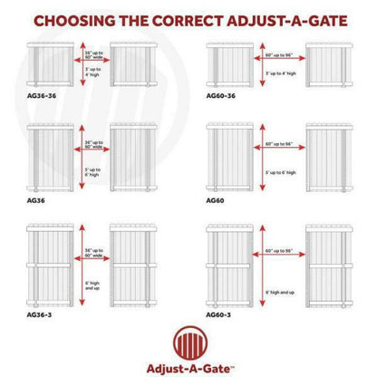 3 Rail Wood Fence Gate Frame Kit Contractor Series Adjustable 60/36-60in Rustic