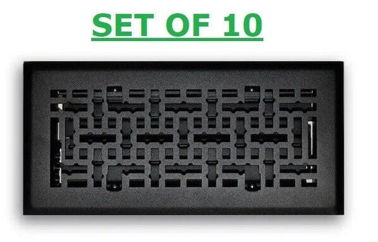 10 Pack Steel Air Diffuser Floor Air Vent Covers Grille Register Grate 4 X 10 in