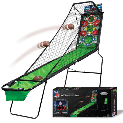 NFL 2-Minute Drill Arcade Football Game with LED Scoring Passing Folding Sports