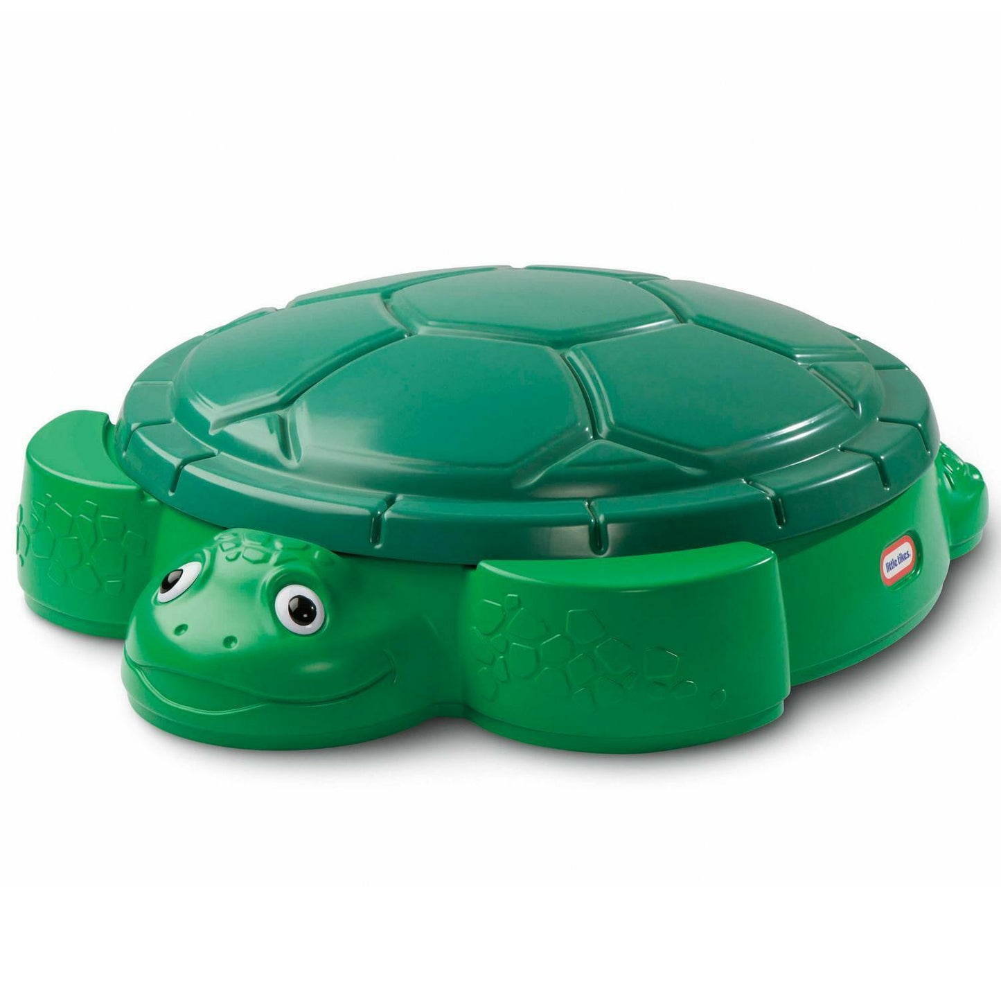 Kids Outdoor Sandbox Turtle Sand Box Molded Green Backyard Fun w/ Sturdy Lid NEW