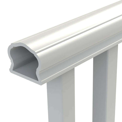 Outdoor Stair Railing Kit White 6 ft. x 36 in. Vinyl Rail Deck Porch Balusters