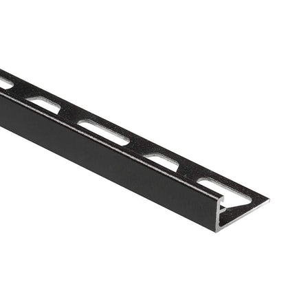 Matte Black Textured Aluminum 5/16 In. X 8 Ft. 2-1/2 In. Metal Tile Edging Trim