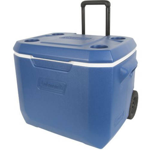 Coleman 50 QT. Xtreme Hard-Sided Rolling Cooler, Blue