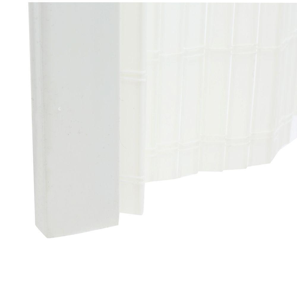 Horizon 32 in. x 80 in. White Vinyl Accordion Door with Hardware Trims Easily