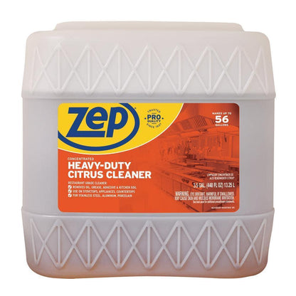 Zep Heavy-Duty Citrus Cleaner Degreaser 3.5 Gallon Grease Grime Stains