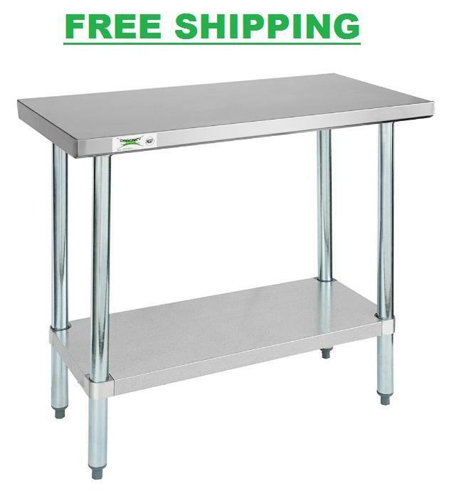 18 X 36 Stainless Steel Work Prep Table Commercial Restaurant Food Undershelf