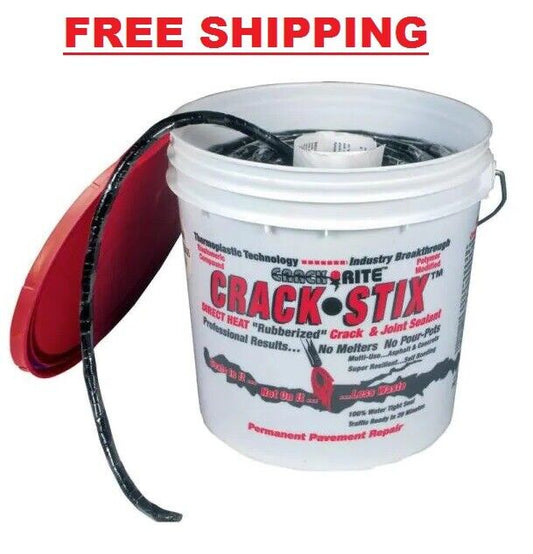 DIY Permanent Black Blacktop Asphalt Road Repair Crack Joint Sealer Filler 10 LB